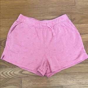 Vineyard Vines girls pink pull on shorts w/ stars, large